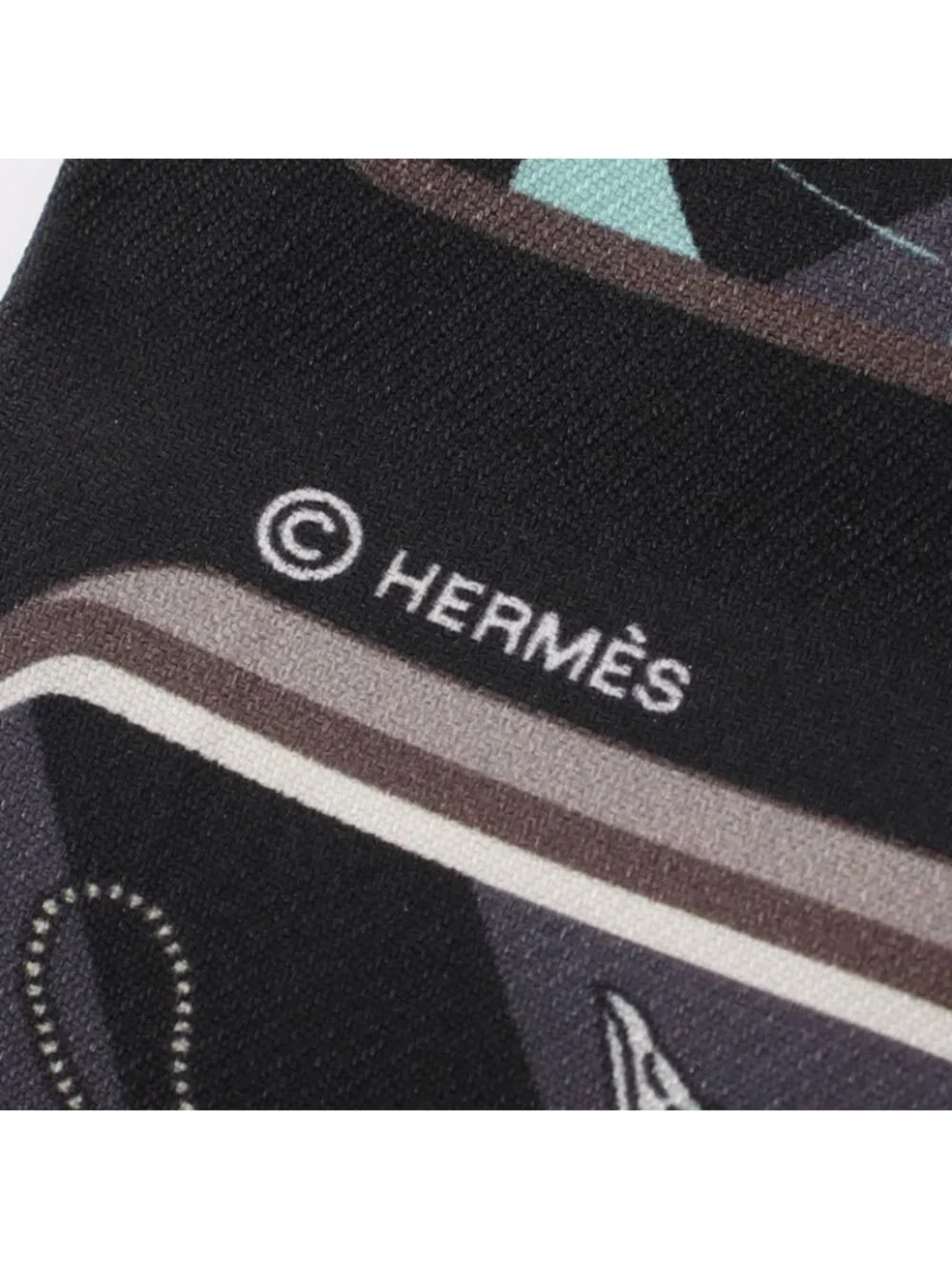 Hermes Scarf Twill Story Ribbon Silk